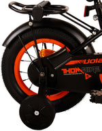 Volare Thombike Barncykel 12 tum, Svart Orange - Lilla Cykelbutiken
