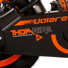 Volare Thombike Barncykel 12 tum, Svart Orange Två Handbromsar - Lilla Cykelbutiken