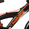 Volare Thombike Barncykel 12 tum, Svart Orange Två Handbromsar - Lilla Cykelbutiken