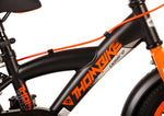 Volare Thombike Barncykel 12 tum, Svart Orange Två Handbromsar - Lilla Cykelbutiken