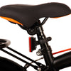 Volare Thombike Barncykel 12 tum, Svart Orange Två Handbromsar - Lilla Cykelbutiken