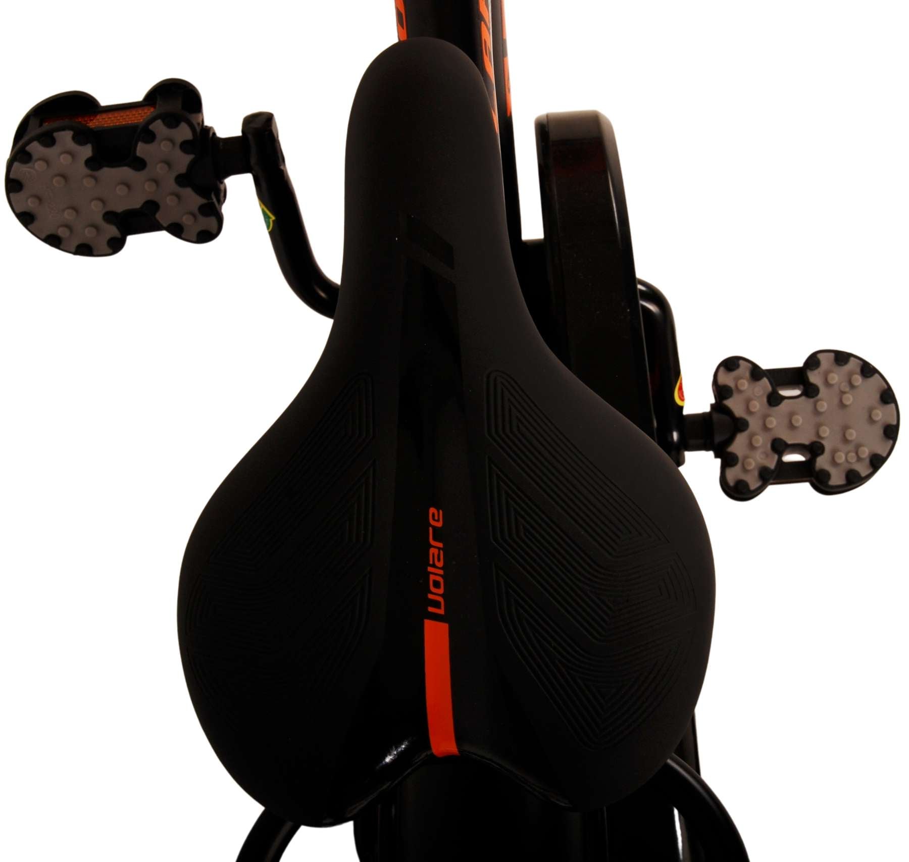 Volare Thombike Barncykel 12 tum, Svart Orange - Lilla Cykelbutiken