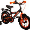 Volare Thombike Barncykel 12 tum, Svart Orange - Lilla Cykelbutiken