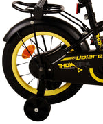 Volare Thombike Barncykel 14 tum, Svart Gul - Lilla Cykelbutiken