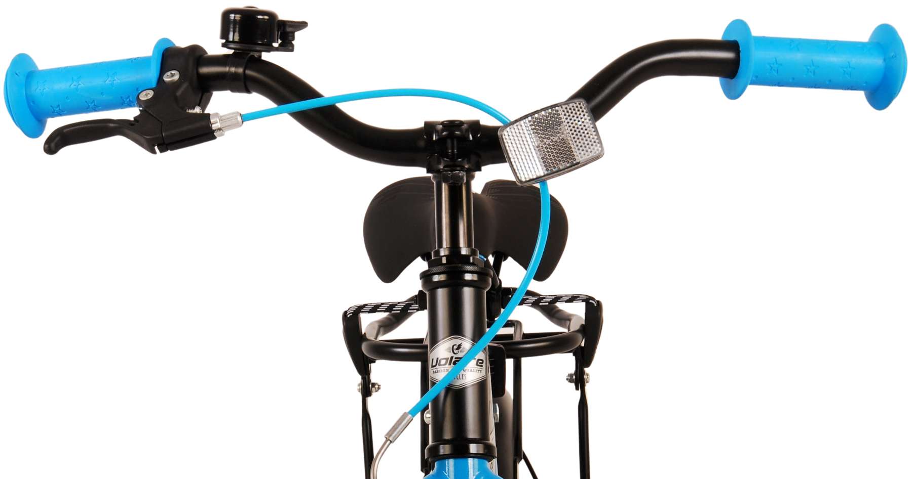 Volare Thombike Barncykel 14 tum Svart Blå - Lilla Cykelbutiken