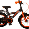 Volare Thombike Barncykel 14 tum, Svart Orange - Lilla Cykelbutiken