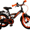 Volare Thombike Barncykel 14 tum, Svart Orange - Lilla Cykelbutiken