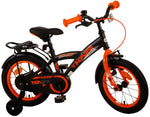 Volare Thombike Barncykel 14 tum, Svart Orange - Lilla Cykelbutiken