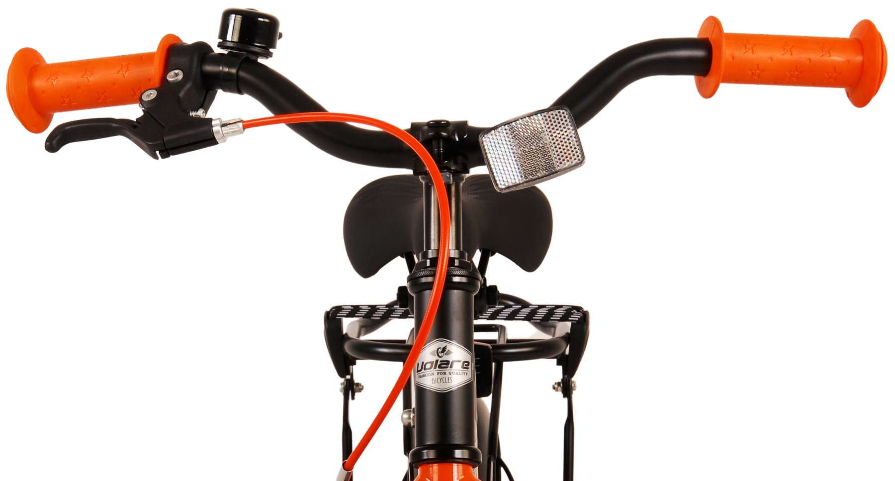 Volare Thombike Barncykel 14 tum, Svart Orange - Lilla Cykelbutiken