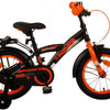 Volare Thombike Barncykel 14 tum, Svart Orange - Lilla Cykelbutiken
