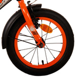 Volare Thombike Barncykel 14 tum, Svart Orange - Lilla Cykelbutiken