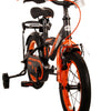 Volare Thombike Barncykel 14 tum, Svart Orange - Lilla Cykelbutiken