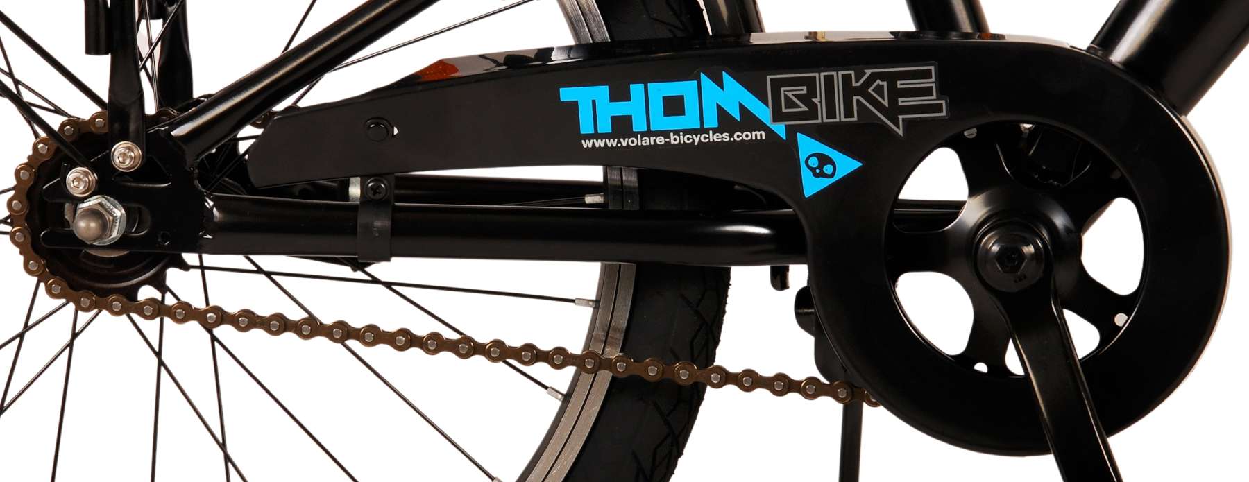 Volare Thombike Barncykel 20 tum, Svart Blå - Lilla Cykelbutiken