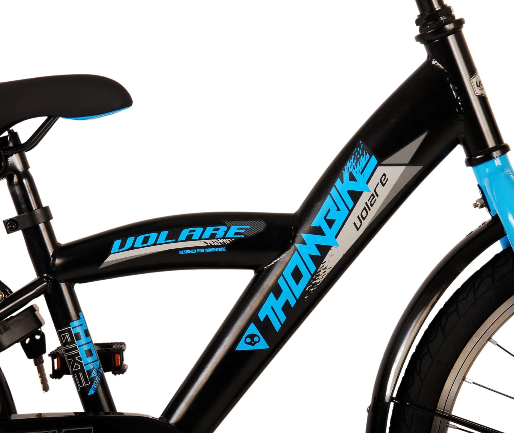 Volare Thombike Barncykel 20 tum, Svart Blå - Lilla Cykelbutiken