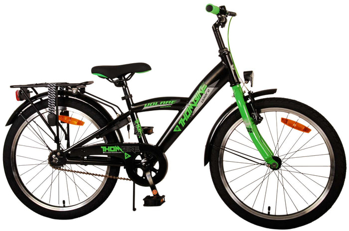 Volare Thombike Barncykel 20 tum, Svart Grön - Lilla Cykelbutiken