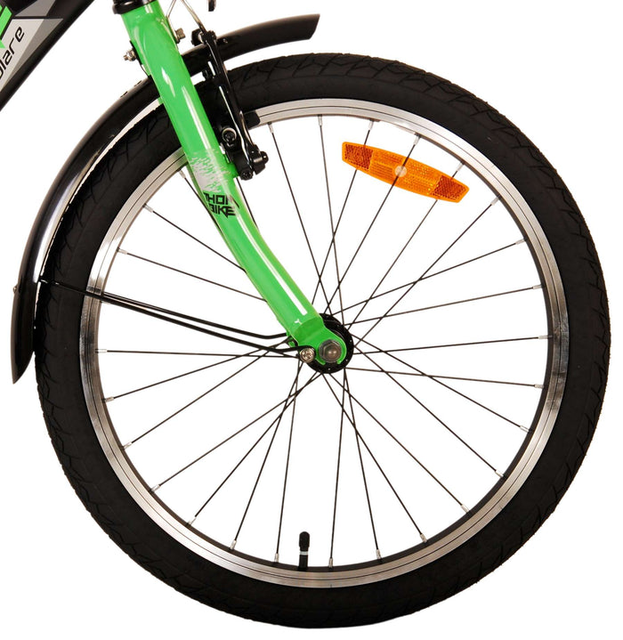 Volare Thombike Barncykel 20 tum, Svart Grön - Lilla Cykelbutiken