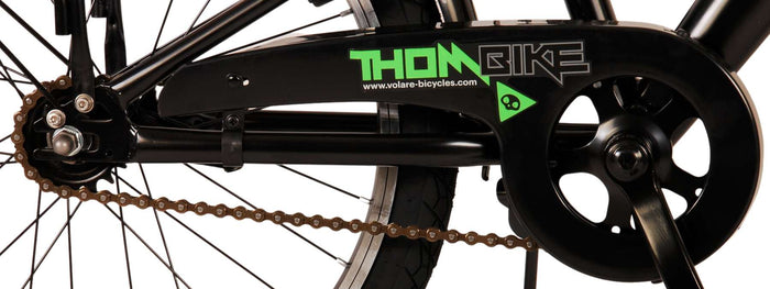 Volare Thombike Barncykel 20 tum, Svart Grön - Lilla Cykelbutiken