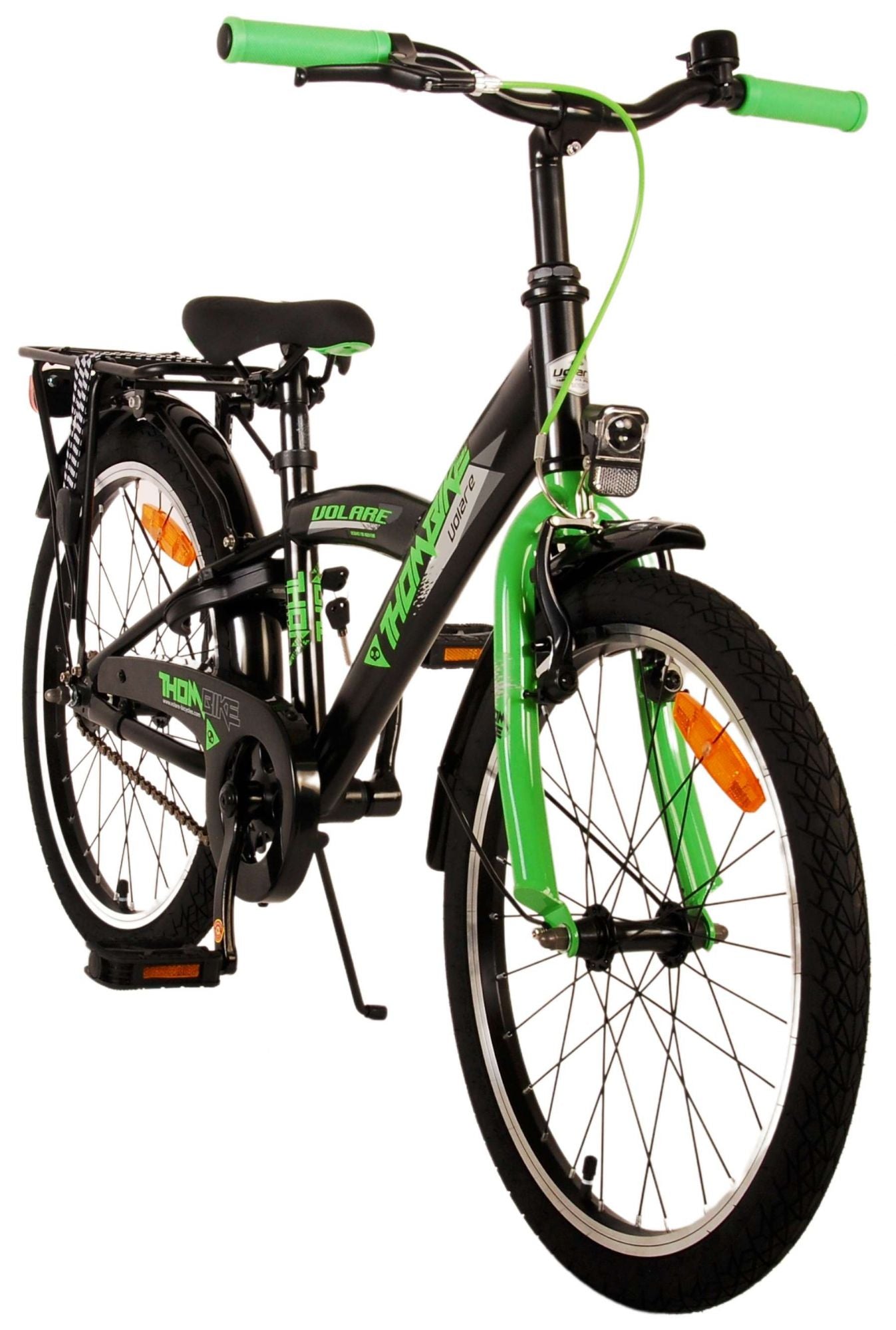 Volare Thombike Barncykel 20 tum, Svart Grön - Lilla Cykelbutiken