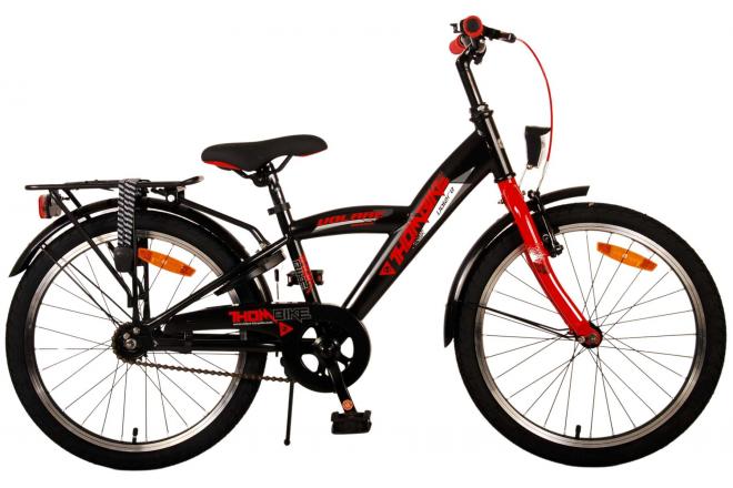 Volare Thombike Barncykel 20 tum, Svart Röd - Lilla Cykelbutiken
