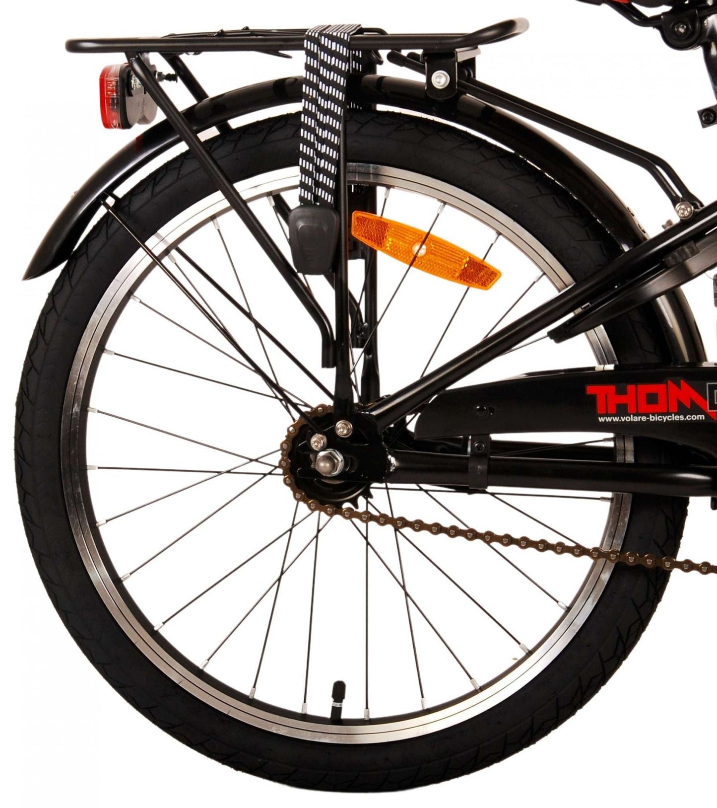 Volare Thombike Barncykel 20 tum, Svart Röd - Lilla Cykelbutiken