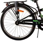 Volare Thombike Barncykel 24 tum, Svart Grön - Lilla Cykelbutiken