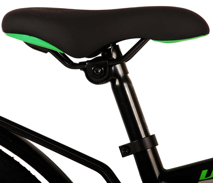 Volare Thombike Barncykel 24 tum, Svart Grön - Lilla Cykelbutiken