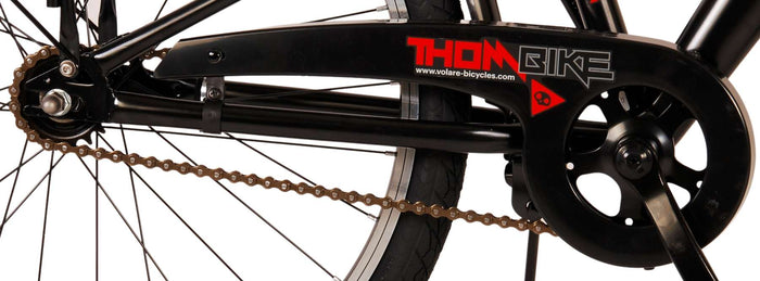 Volare Thombike Barncykel 24 tum, Svart Röd - Lilla Cykelbutiken
