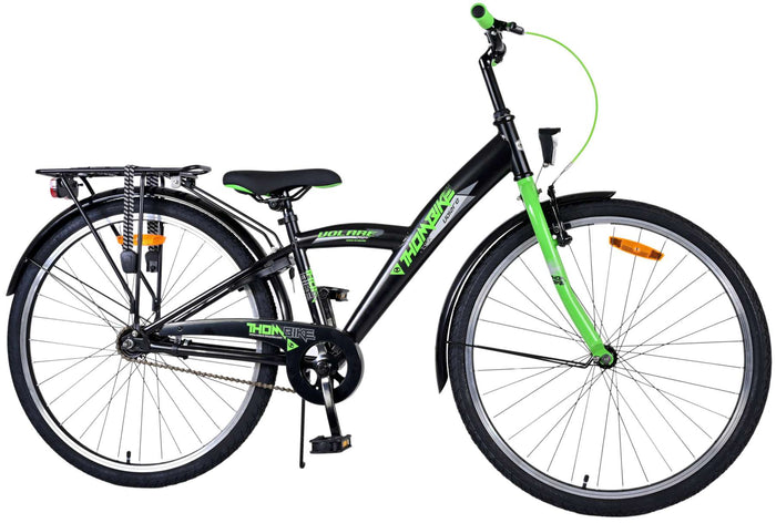 Volare Thombike Barncykel 26 tum, Svart Grön - Lilla Cykelbutiken