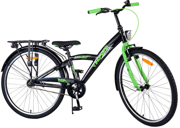 Volare Thombike Barncykel 26 tum, Svart Grön - Lilla Cykelbutiken