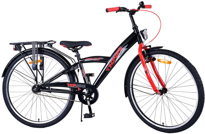 Volare Thombike Barncykel 26 tum, Svart Röd - Lilla Cykelbutiken