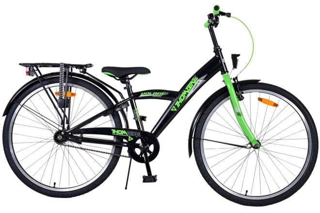 Volare Thombike Barncykel 26 tum, Svart Grön - Lilla Cykelbutiken