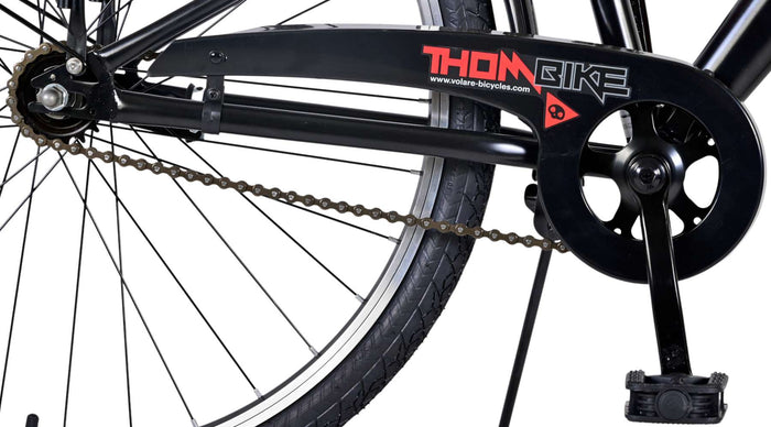 Volare Thombike Barncykel 26 tum, Svart Röd - Lilla Cykelbutiken