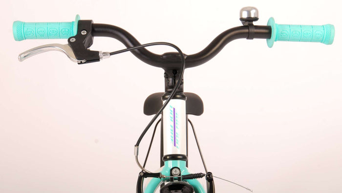 Volare Glamour Barncykel 16 tum, Pearl Mint Grön - Lilla Cykelbutiken