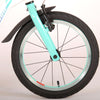 Volare Glamour Barncykel 16 tum, Pearl Mint Grön - Lilla Cykelbutiken