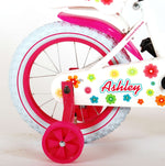Volare Ashley Barncykel 14 tum, Vit - Lilla Cykelbutiken
