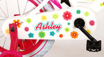 Volare Ashley Barncykel 14 tum, Vit - Lilla Cykelbutiken