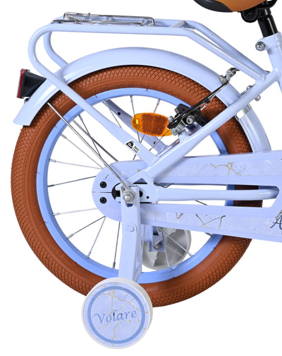 Volare Ashley Barncykel 16 tum, dubbla handbromsar, Ljusblå - För barn 4-6 år