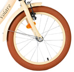 Volare Ashley Barncykel 18 tum, dubbla handbromsar, Crème - För barn 4-7 år