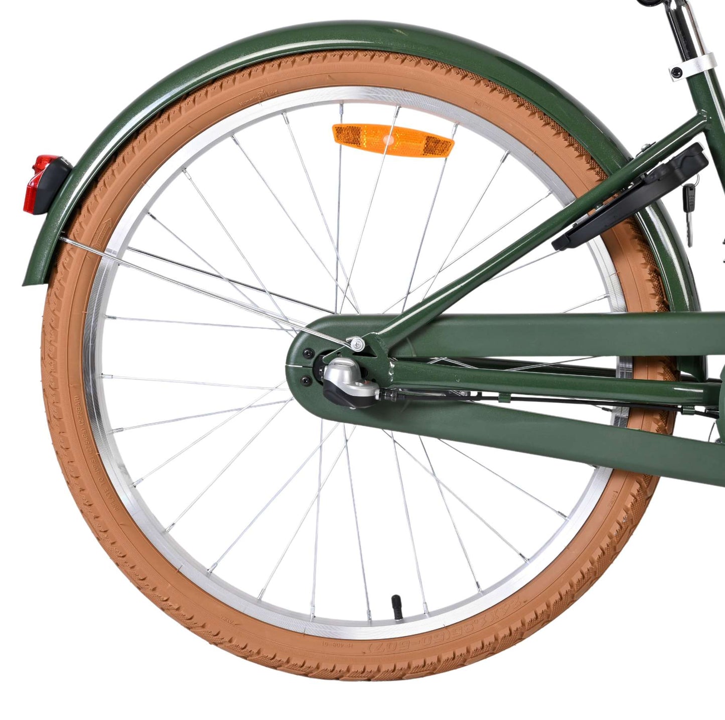 Volare Ashley Grön Nexus 3 24 tum – Barncykel med 3 växlar