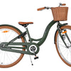 Volare Ashley Grön 26 tum – Barncykel med korg