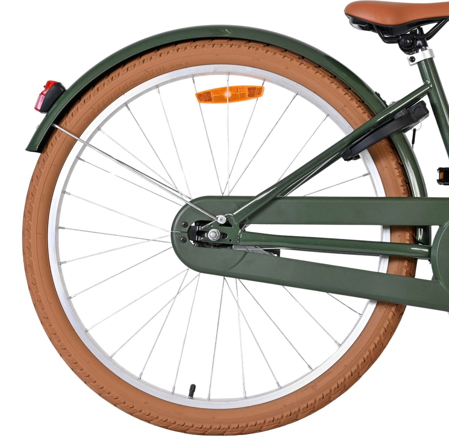 Volare Ashley Grön 26 tum – Barncykel med korg