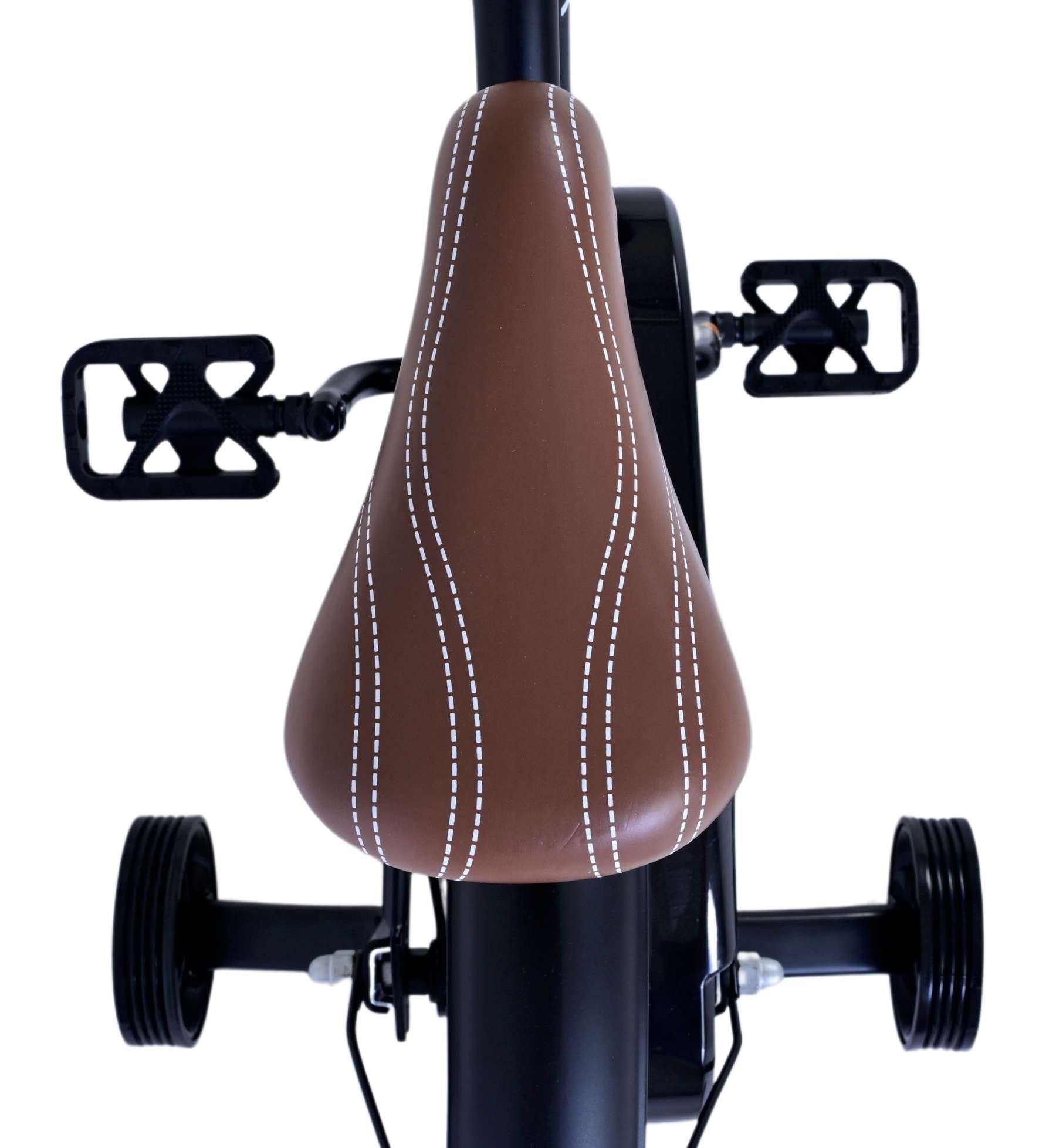 Volare Black Cruiser Barncykel 12 tum, Svart - Lilla Cykelbutiken
