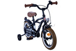 Volare Black Cruiser 12-tums Barncykel – Svart med Stödhjul, För Barn 3-4 år