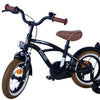 Volare Black Cruiser Barncykel 12 tum, Svart - Lilla Cykelbutiken