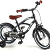 Volare Black Cruiser Barncykel 14 tum, Svart - Lilla Cykelbutiken