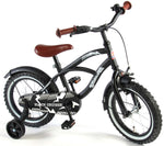 Volare Black Cruiser Barncykel 14 tum, Svart - Lilla Cykelbutiken
