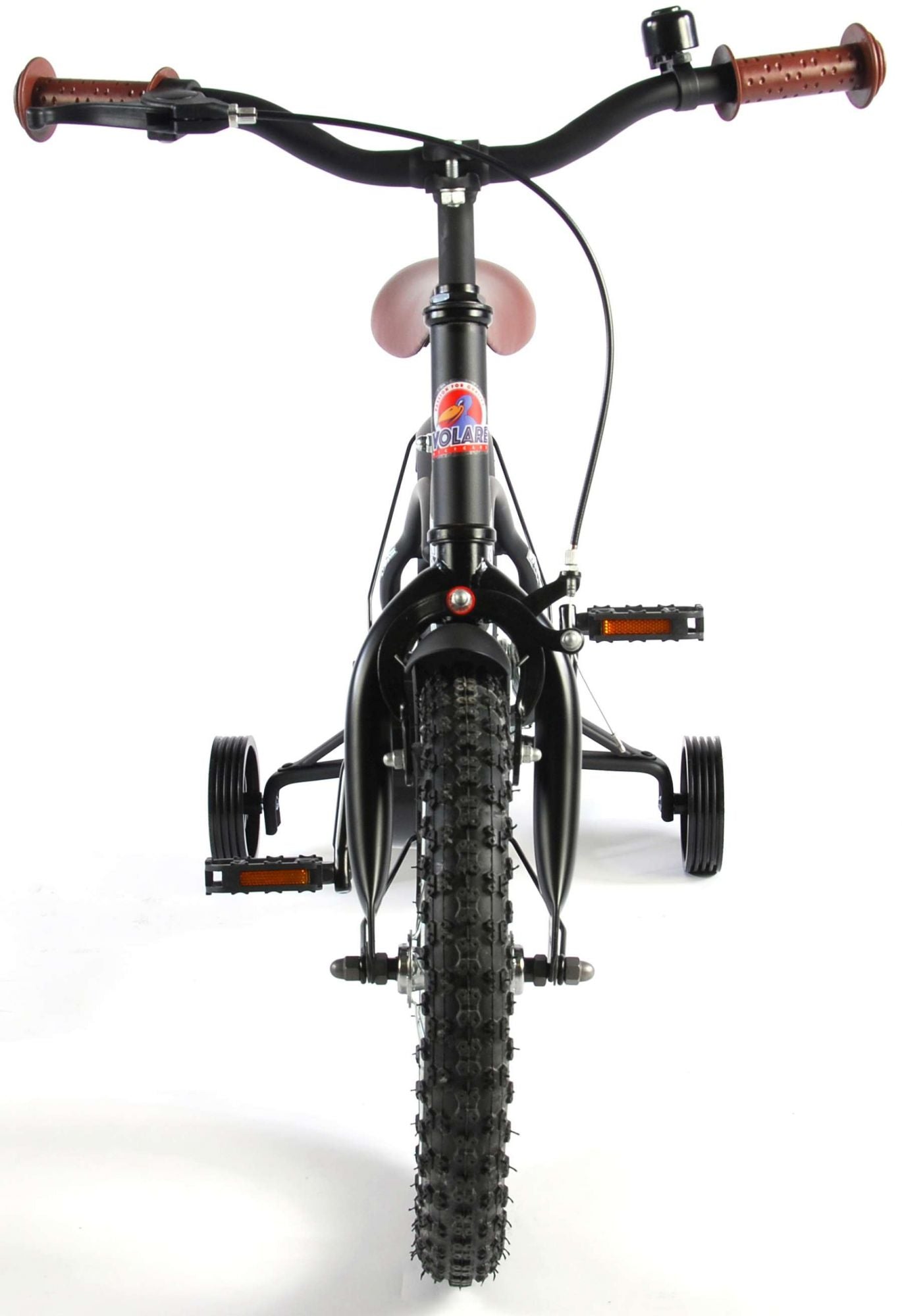 Volare Black Cruiser Barncykel 14 tum, Svart - Lilla Cykelbutiken