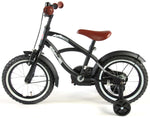 Volare Black Cruiser Barncykel 14 tum, Svart - Lilla Cykelbutiken
