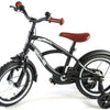 Volare Black Cruiser Barncykel 14 tum, Svart - Lilla Cykelbutiken