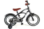 Volare Black Cruiser Barncykel 14 tum, Svart - Lilla Cykelbutiken